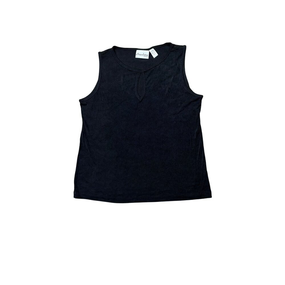 Vintage Private Edition By Chicos Black Sleeveless Top XL